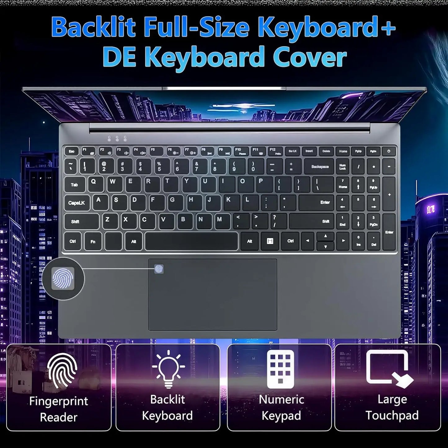 15.6" Gaming Laptop intel Core i9 10980HK Windows 11 Pro Notebook PC Gamer 16GB DDR4 1TB SSD IPS 1920*1080 Fingerprint Computer
