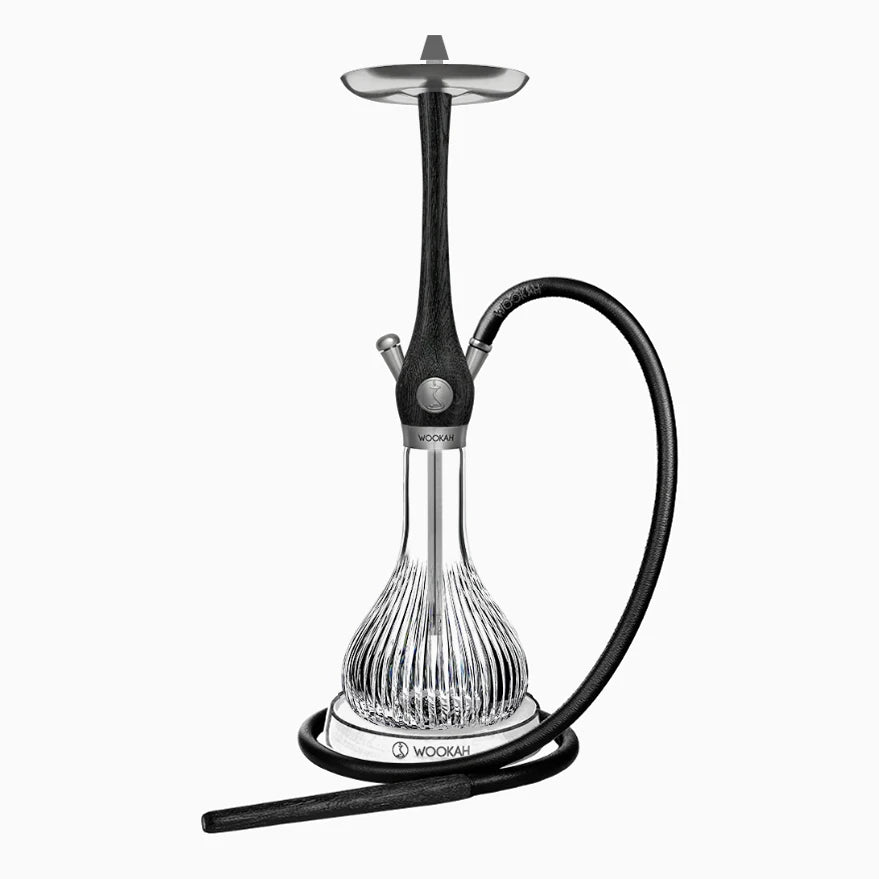 Wookah Hookah Shisha Set High Quality Wooden Large Hookah with Glass Bottle Single Pipe