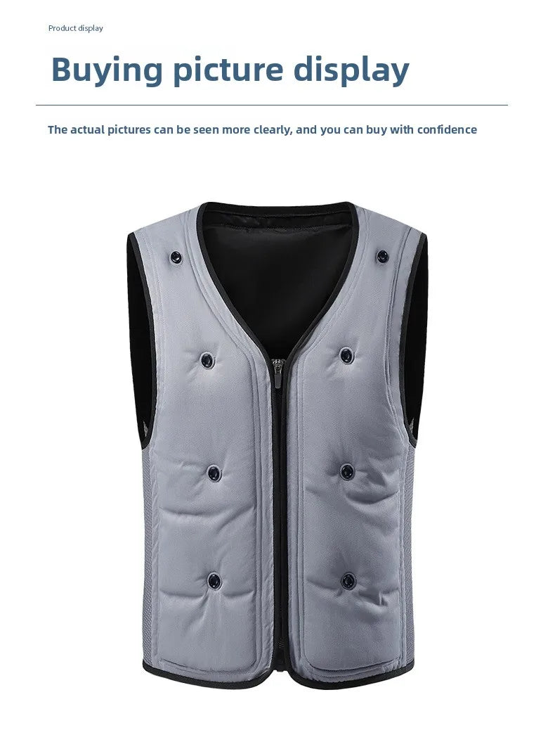 Premium Cooling Jacket with Custom Logo AirConditioned Vest for Couples Ideal Outdoor Workwear & Protection Gear