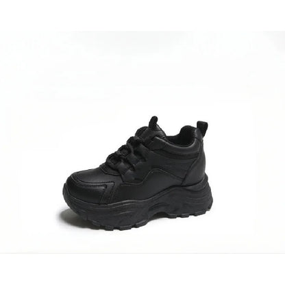 Women's Walking Sneakers, Lightweight Non-Slip High-Top Platform Chunky Sneakers, Elevator Shoes for Daily Wear & Fitness
