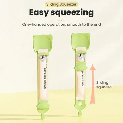 Cat Strip Feeder Spoon Long Handle Cat Food Strip Squeezer Pet Meat Mud Food Squeeze Treat Dispense Spoon For Cats Pet Supplies