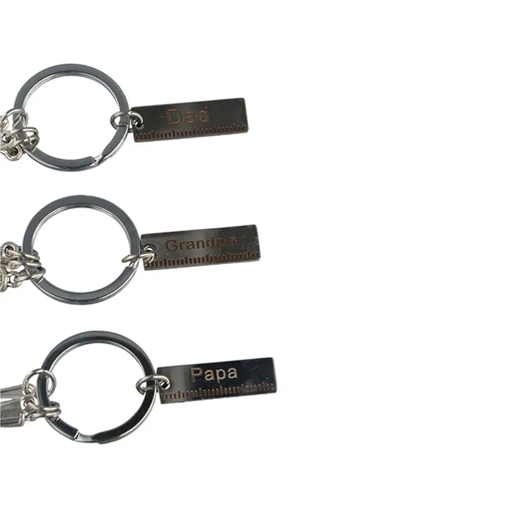 Dad Letters Dad Letters Keychains Hammer Screwdriver Dad Letters Keyring Papa Wrench Father's Day Pendant Handbag Decor
