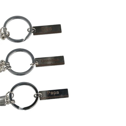Dad Letters Dad Letters Keychains Hammer Screwdriver Dad Letters Keyring Papa Wrench Father's Day Pendant Handbag Decor