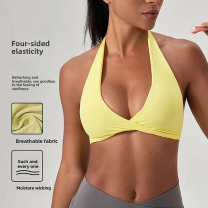 Criss Cross Padded Yoga Sports Bra