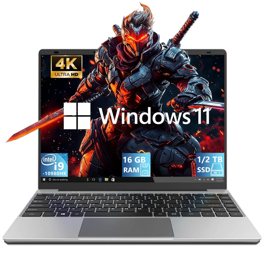 New Potrable Laptop Intel Core i9 10980HK Computer Windows 11 Gaming laptops 16GB RAM 10980P 1TB 2TB SSD Notebook PC Gamer 4K