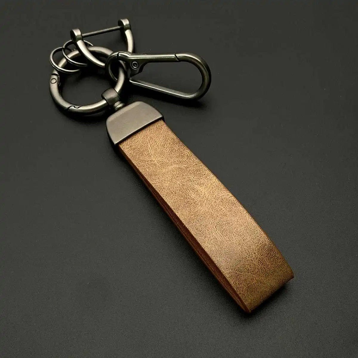 Custom Leather Father Day Dad Gifts Key Ring Camping Hiking Company Package Day BackpackWholesale Chain Bag Car Trinkets Bulk