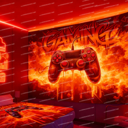Game Tapestry Gaming Neon Tapestry Handle Dazzle Gaming Bedroom Gaming Room Decoration Game Live Background Wall Home Tapestry