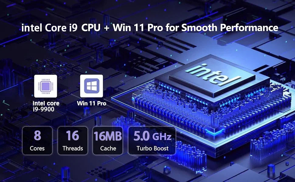Portable 15.6" notebook PC w/ Intel Core i9-9900, 16GB RAM & 1TB SSD. Runs Windows 11 Pro. Fast, reliable & lightweight—ideal