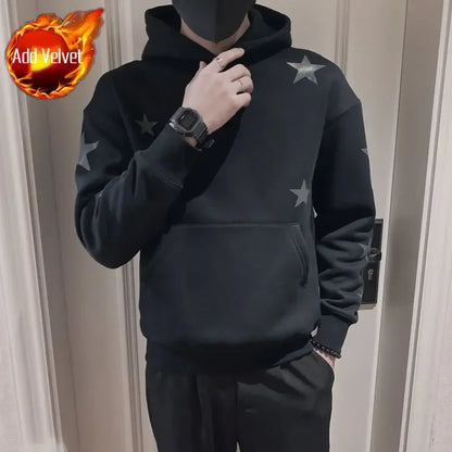 Hip Hop Graphic Warm Winter Hoodie