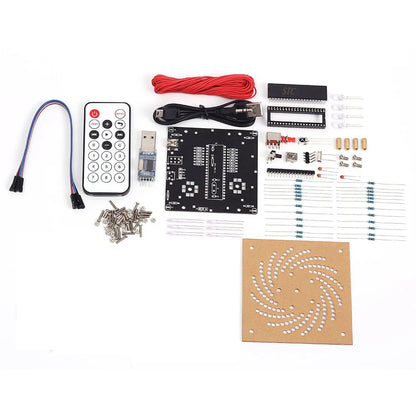 Electronic DIY kits LED Tower Display Lamp Infrared Remote Control Soldering Kits DIY Brain-training Toy