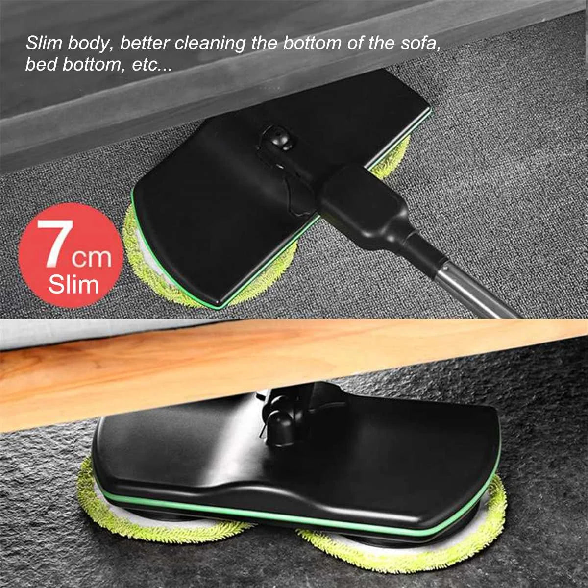 Handheld Wireless Electric Mop Floor Washer Electric Mop Wireless Rotating Rechargeable Floor Wiper Cordless  Sweeping