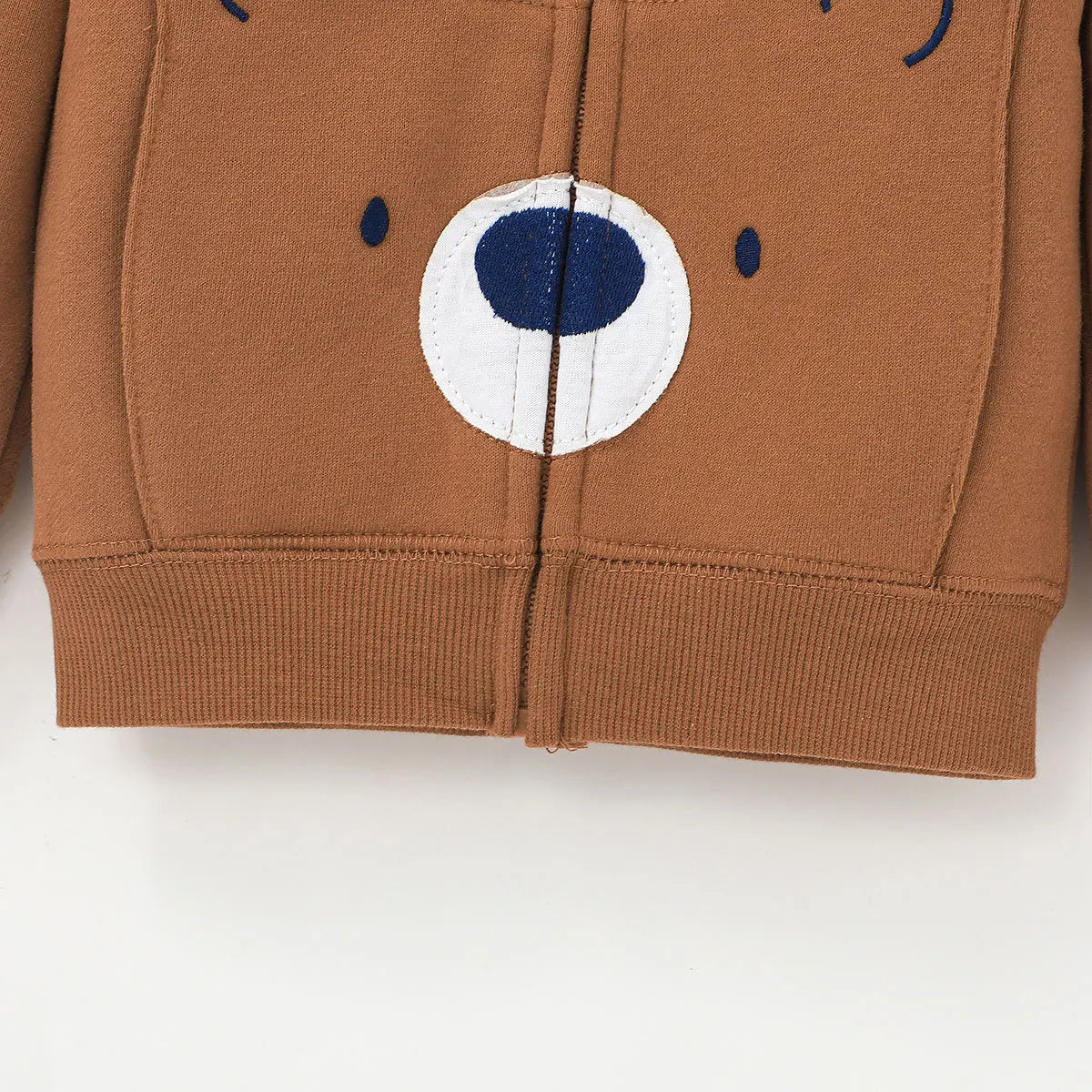 3-Piece Newborn Set – Hooded Coat, Romper & Trousers