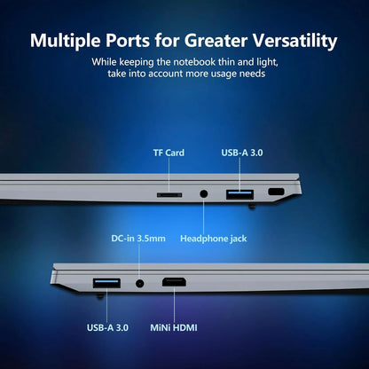 15.6 Inch 4K HD Gaming Laptop Intel Core i9 9900 Win11 16GB RAM 1TB SSD Ultra Slim Portable Office Business Notebook Computer