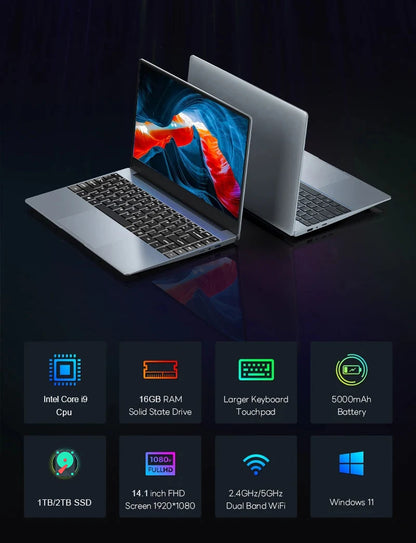 New Potrable Laptop Intel Core i9 10980HK Computer Windows 11 Gaming laptops 16GB RAM 10980P 1TB 2TB SSD Notebook PC Gamer 4K
