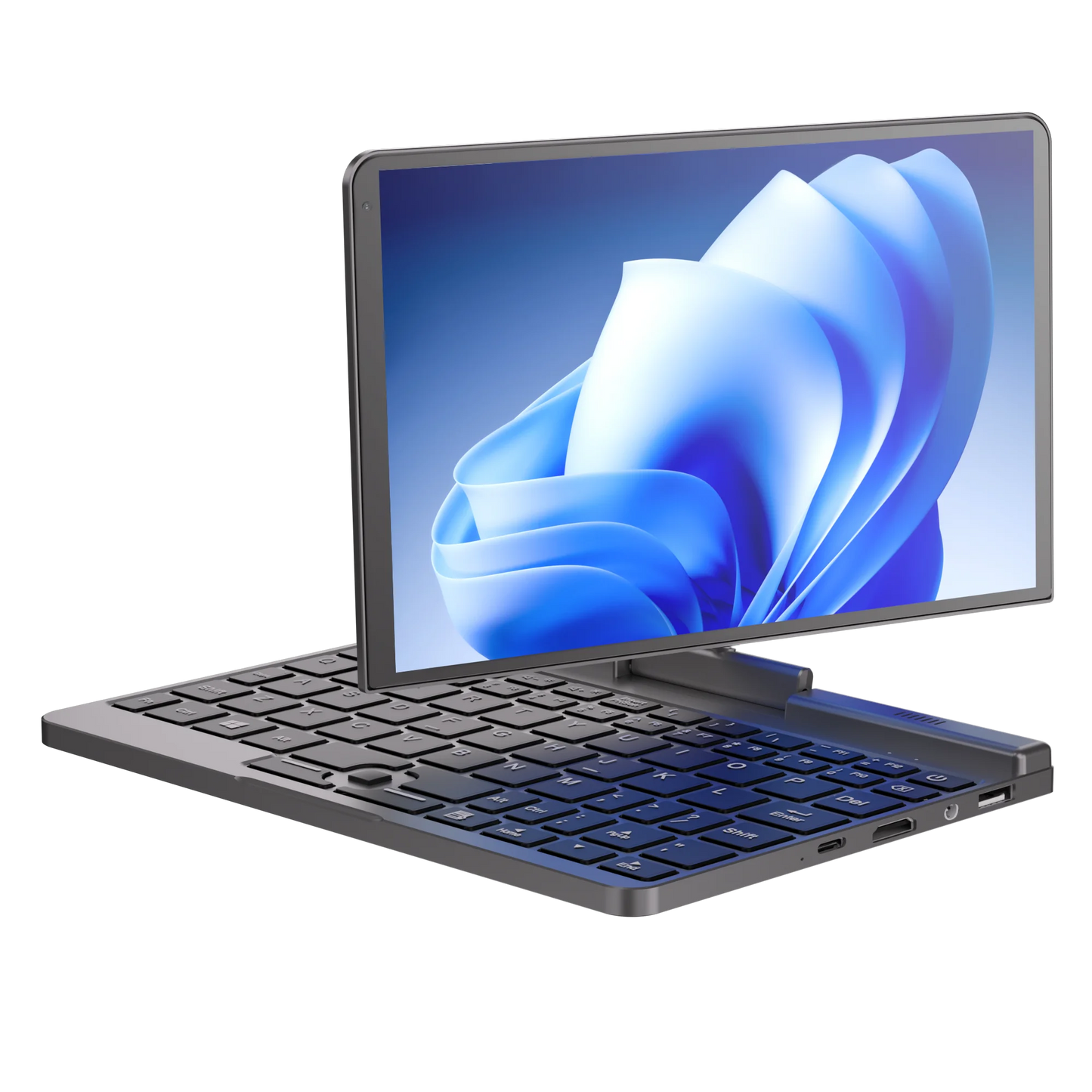 YSJMNPC 12th Gen Mini Laptop Intel N95 Quad Core 8 Inch Screen LPDDR5 12GB 4800MHz M.2 1TB Windows11Pro AX WiFi6 BT5.2 RJ45 LAN
