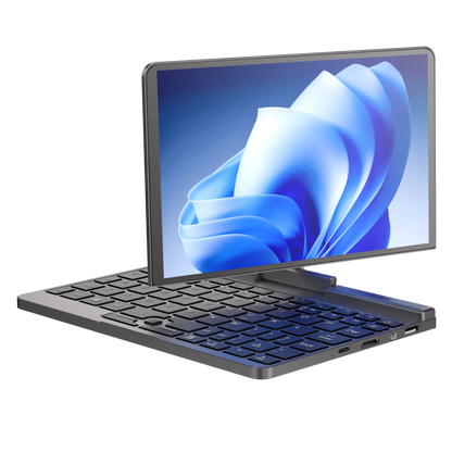 YSJMNPC 12th Gen Mini Laptop Intel N95 Quad Core 8 Inch Screen LPDDR5 12GB 4800MHz M.2 1TB Windows11Pro AX WiFi6 BT5.2 RJ45 LAN