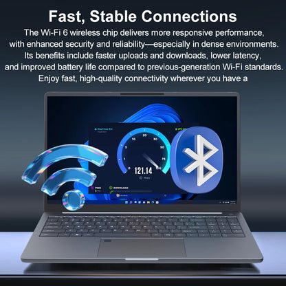 Ninkear A15 Plus 2026 Gaming Laptop Computers AMD Ryzen™ 7 5825U 4.5Ghz 15.6' FHD IPS 16GB DDR4 + 1TB SSD Backlit Keyboard FP Unlock
