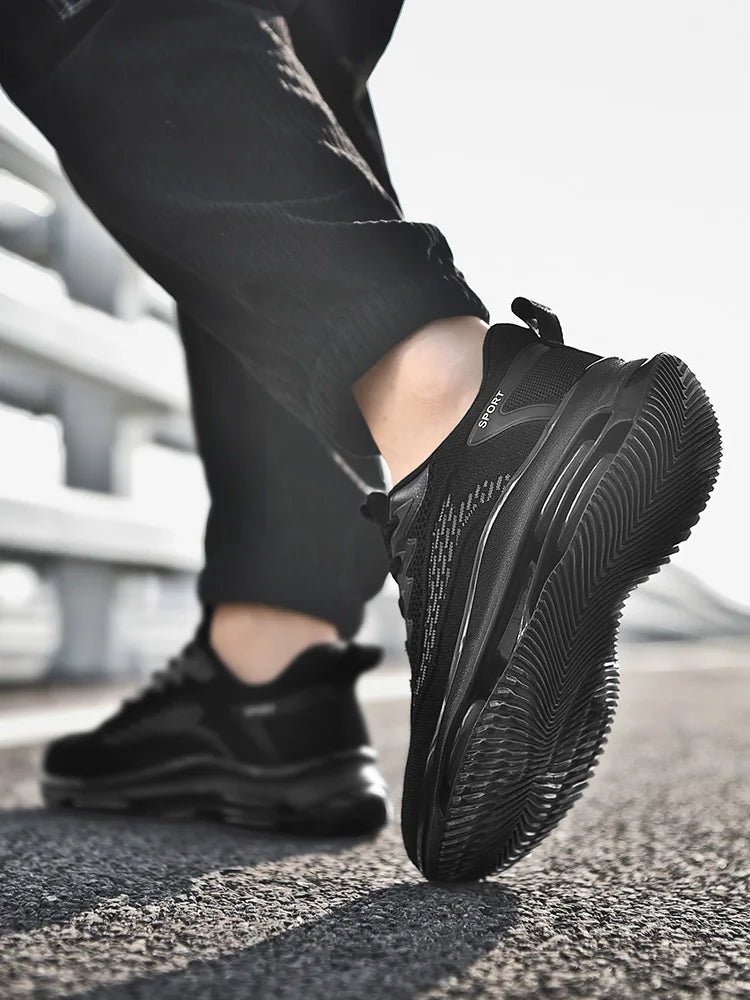 High Quality Sneakers Male Trend Black Platform Basketball Shoes Men Casual White Sport Walking Sneakers Men's Trainer 2025
