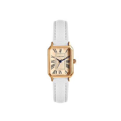 Fashion Retro Digital Dial Casual Watches Square Leather Strap Fashionable Clock Quartz Wristwatch for Women Gift