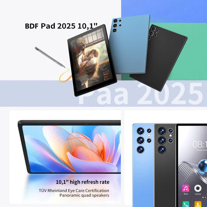 New Original 10.1 Inch Android Tablet Octa Core 4GB RAM 64GB ROM Bluetooth WiFi Dual SIM HD Display Tablet Pc Android 13.0