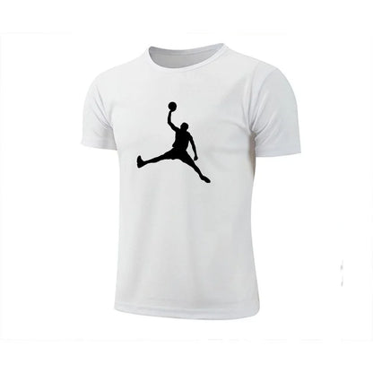 2024 New Men's T-shirt Checked Printed Oversized Loose Men's Top Holiday Casual Clothing Running Short-sleeved T-shirts