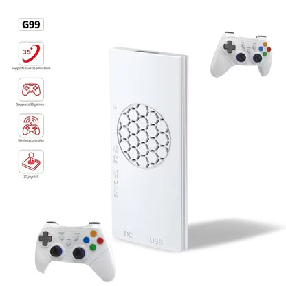 G99 Plug & Play TV Game Console – 4K, Dual Controllers
