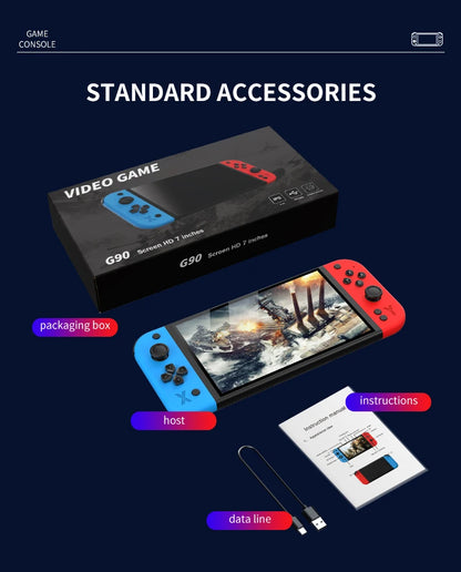G90 retro arcade handheld console offers long battery life and a lightweight, portable design, and can be connected to a TV, mak