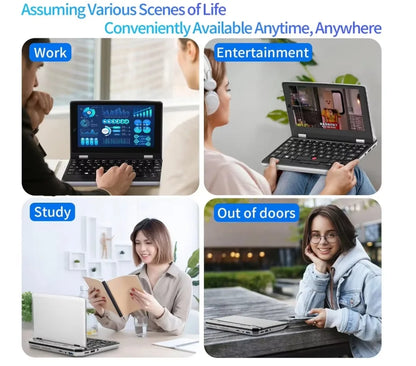 Mini Laptop IPS Touch Screen Intel N95 CPU 16GB+256GB Netbook PC
