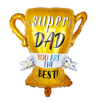 Super Dad Balloons Happy Father's Day Champagne Foil Helium Ball Champagne Beer Ballon Father's Day Gifts Supplies Globos
