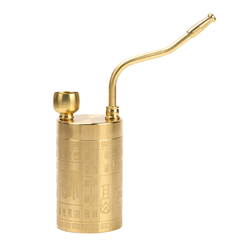 Internet Celebrity 2026 New Hookah Brass Four-purpose Portable Hookah Filter Water Pipe, Personalized Retro Gift for Men