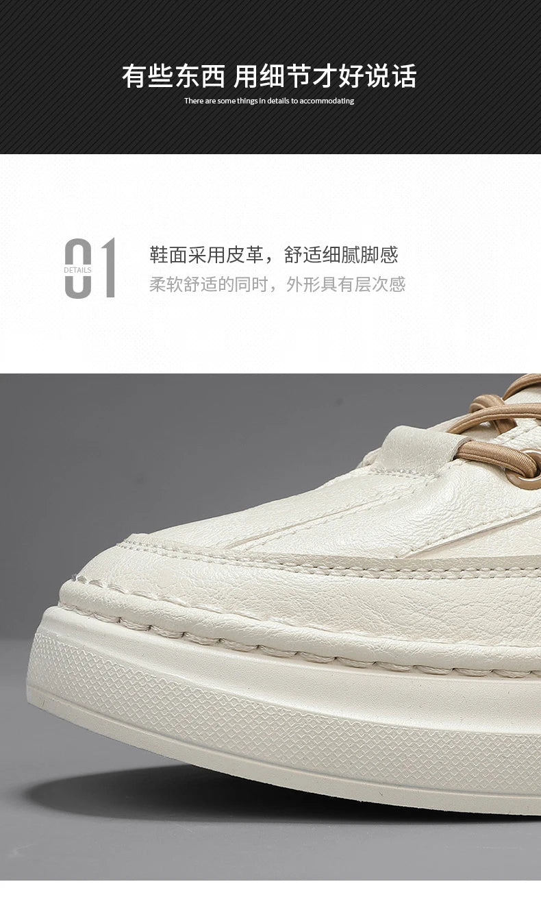 Male Sneakers High-top Loafers Skateboard Sports and Leisure Shoes for Men Men's Sneakers Non-Slip Soft and Comfortable New