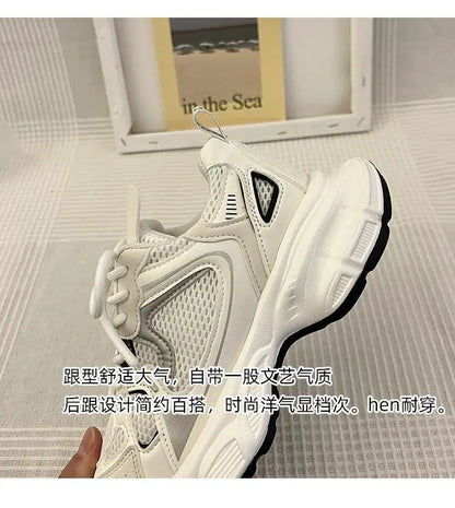 sneakers women trends 2024 summer Sneakers White Lace-Up Women's jogging Shoes platform Female designer shoes zapatos de mujer