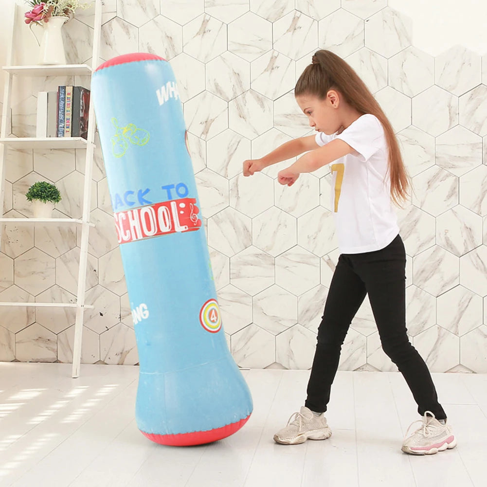 Inflatable Punching Boxing Bag Fitness Training Boxing Sack PVC Sports Fight Column  Kids Boxing Fight Pressure Sandbag