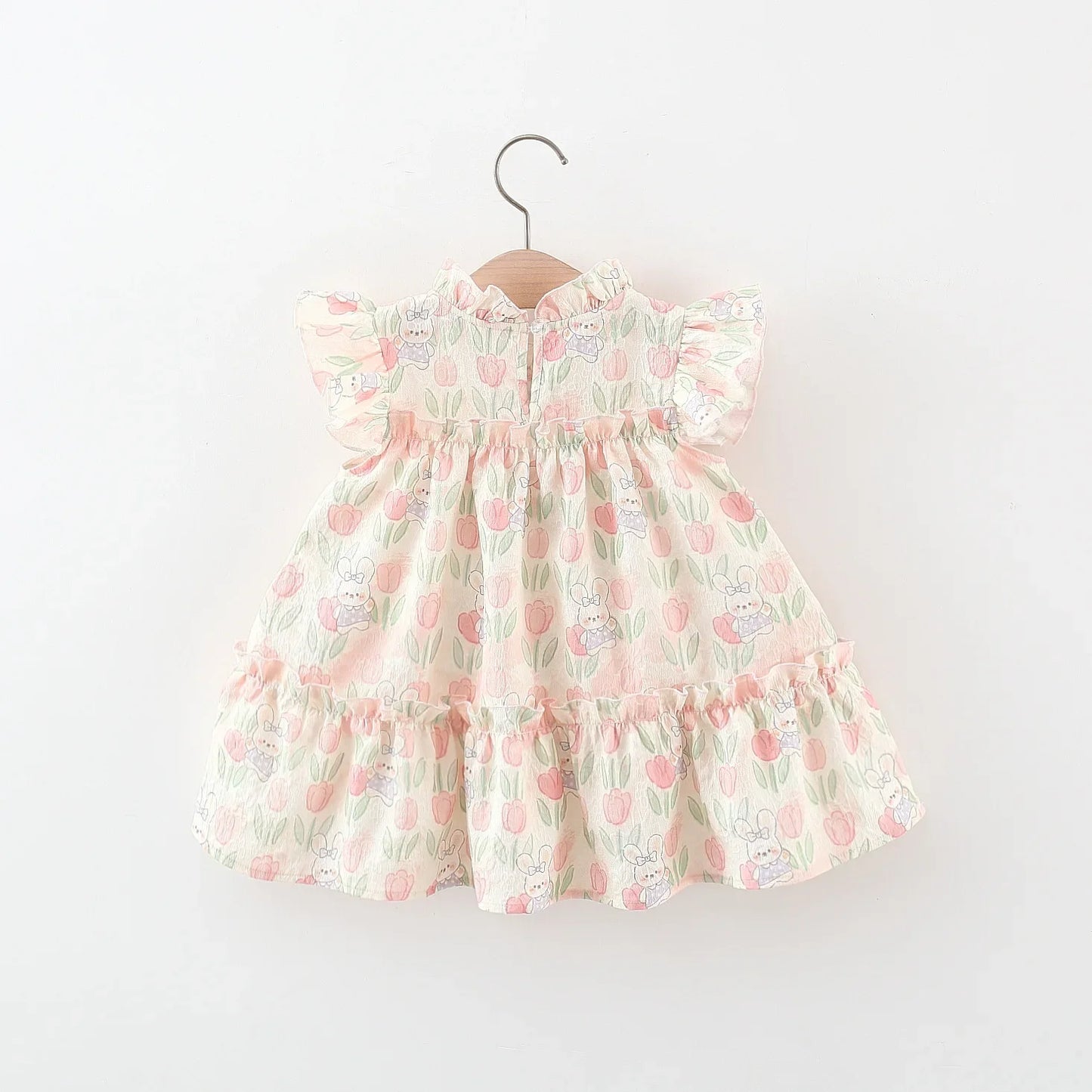 Summer New Baby Girl Dress Sweet Tulip Children'S Sleeveless Clothes (9 Months -4 Years Old)