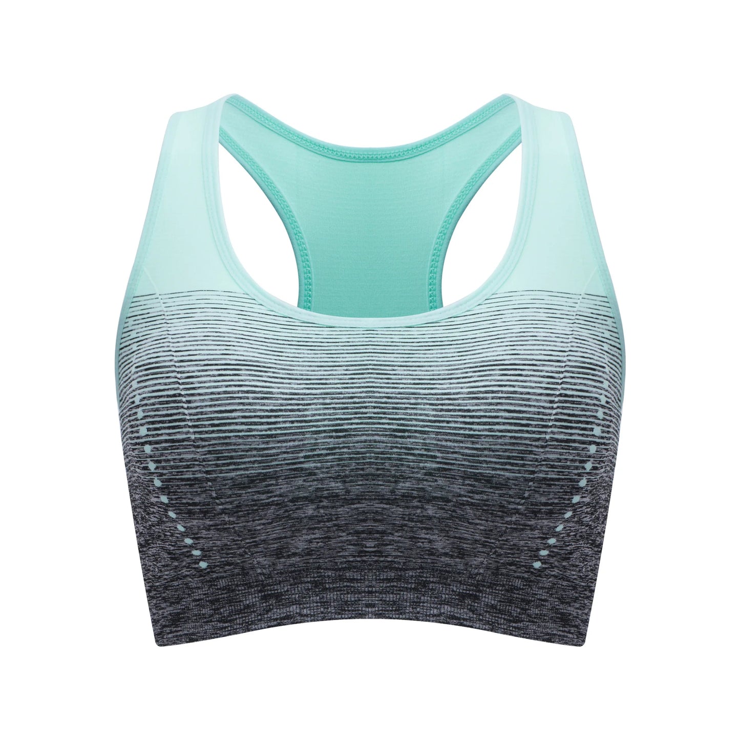 Gradient Padded Breathable Workout Sports Bra