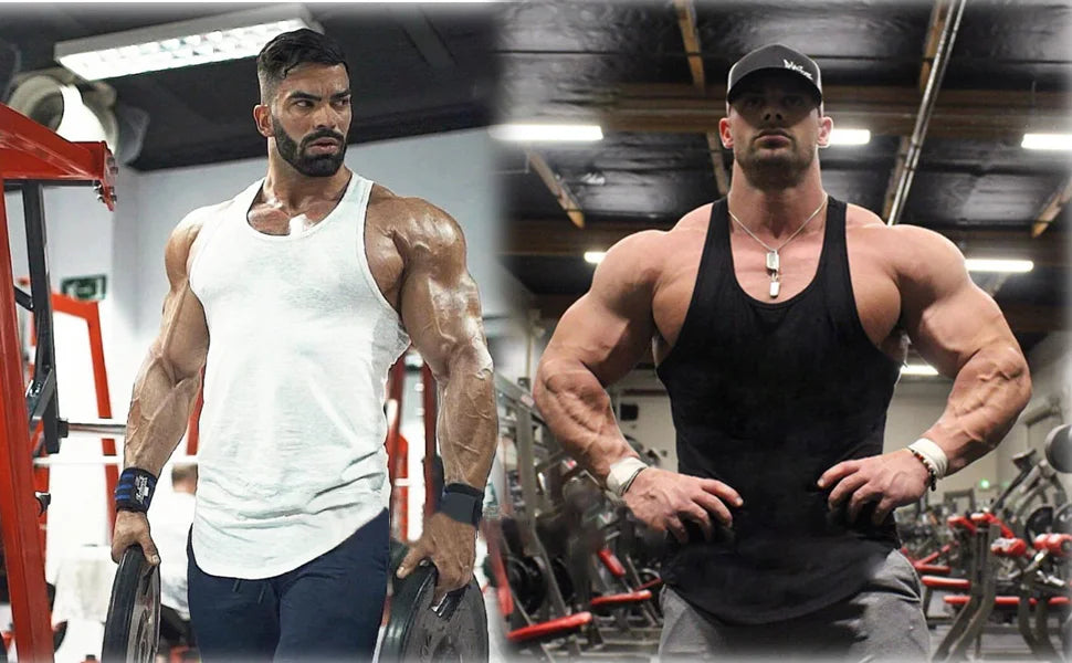 2025 New Men's Sleeveless T Shirt Cross Print Bodybuilding Muscle Sleeveless T Shirt Loose Fitness Sports Vest Bodybuilding Tops