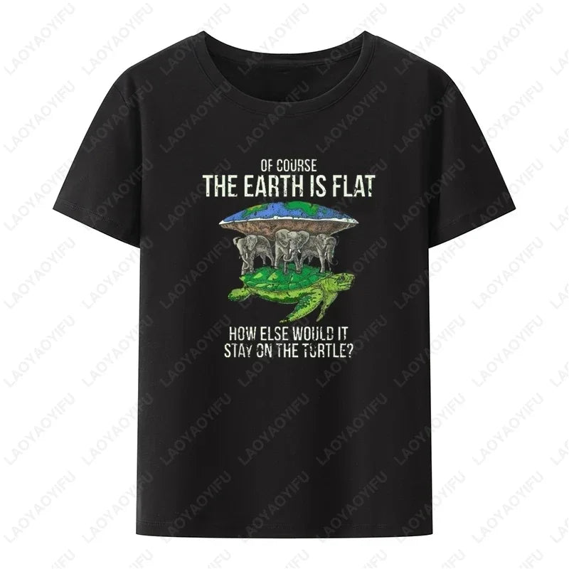 Funny Flat Earth Astronaut Well That Sucks T-Shirt Retro Male T Shirts Summer Breathable Outdoors Woman Man Graphic T Shirts