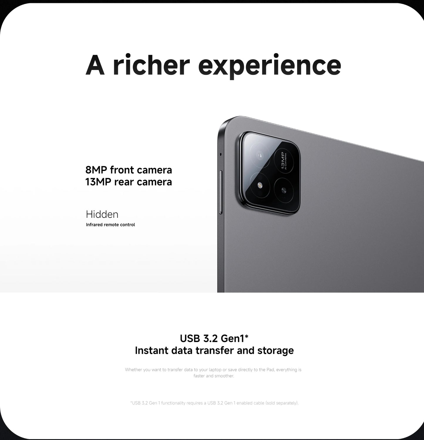 Global Version Xiaomi Pad 7 11.2‘’ 3.2K 144Hz Display 8850mAh Big Battery 13MP Real Camera Tablet PC Snapdragon 7+ Gen 3