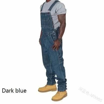 Plus Size Overall Denim Jeans