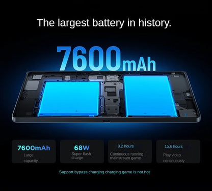 Lenovo Legion Y700 4th Gaming Tablet Snapdragon 8 Elite Copper Vapor Chamber Cooling 16GB RAM + 1TB Ice White 7600mah