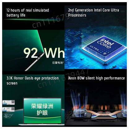 HONOR MagicBook Pro 14 Laptop Intel Core Ultra 5 225H 32GB 1TB 14.6" Inch 3.1K 120Hz Gamer Computer PC Notebook Ultrabook