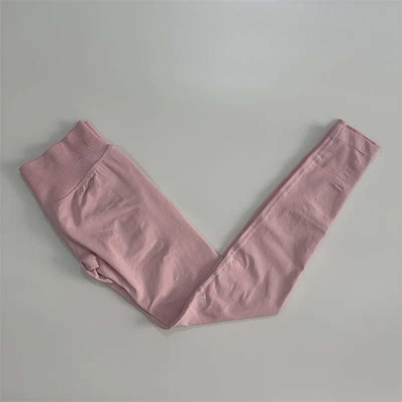 Yoga Leggings Women Scrunch Bum Workout Tights Seamless Pants Stretch Gym Sports Wear Booty Push Up Butt Lift Tights Slim
