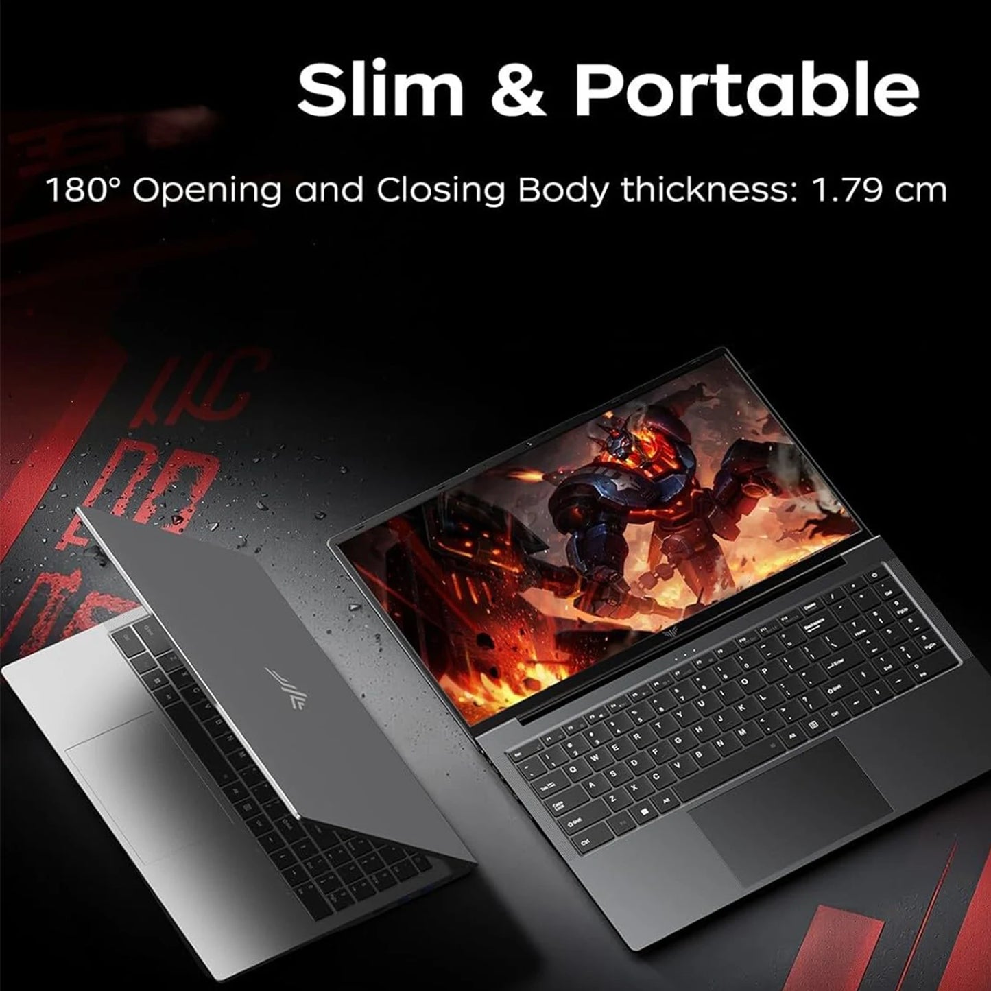 KAMRUI 15.6 Gaming Laptop with AMD Ryzen7 7730U 16GB DDR4 RAM 512GB SSD WiFi 6 Windows 11 Laptop Computer for Video Editing