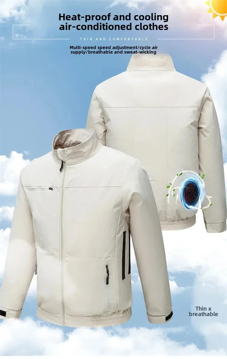 Summer Smart Air Conditioned Jacket Men's Workwear Uniform Fan Clothing Outdoor Heatstroke Prevention Labor Protection Clothes