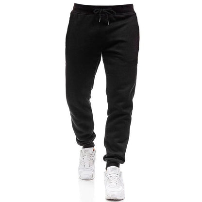 Autumn Winter Fashion Tracksuit Tricolor Hoodies and Black Sweatpants High Quality Male Daily Casual Sports Hooded Jogging Suit