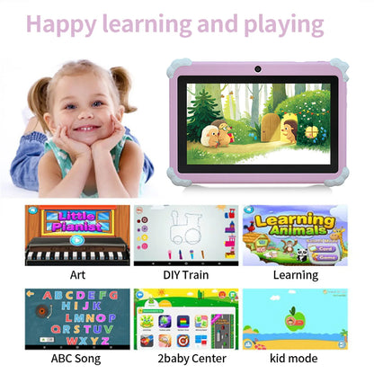 2025 New 7 Inch Cartoon Pattern Kids' tablet Quad Core 4GB+64GB ROM Android 13 Learning Education Games Tablets Children's Gifts