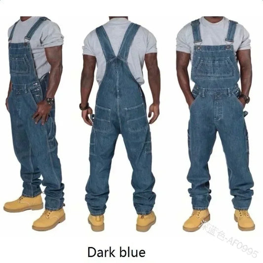 Plus Size Overall Denim Jeans