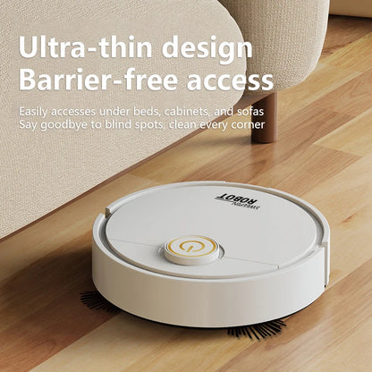 Smart Sweeping Robot Sweeping Suction Mopping 3-in-1 USB Rechargeable Vacuum Home Appliance For Floors Countertops Pet Hair