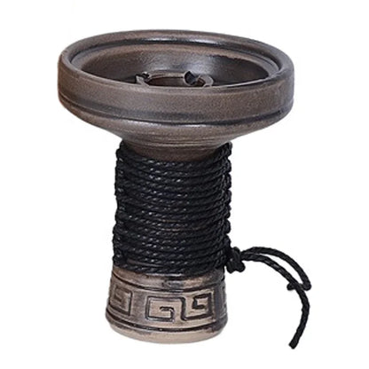 Hookah Mummy Bowl With Hemp Rope Ceramics Shisha Nargile Sheesha Narguile Chicha Cachimbas Water Pipe Smoking Accessories Tools