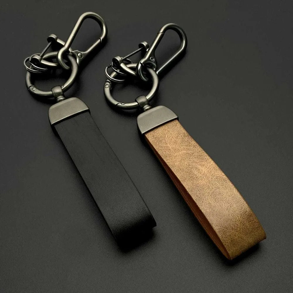 Custom Leather Father Day Dad Gifts Key Ring Camping Hiking Company Package Day BackpackWholesale Chain Bag Car Trinkets Bulk